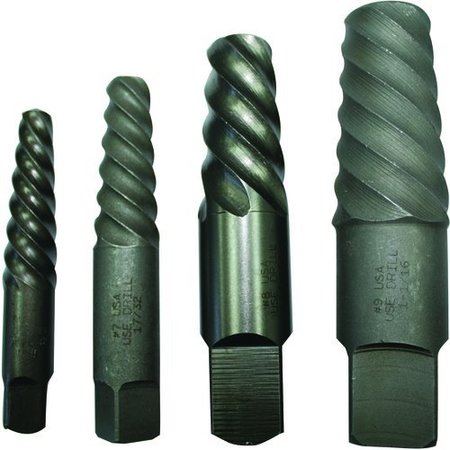 MORSE Screw Extractor Set, Series 7300, For Use With 38 to 1 Pipe and 34 to 218 Screw, Carbon Stee 20218